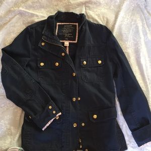 Preppy j-crew navy blue coat!